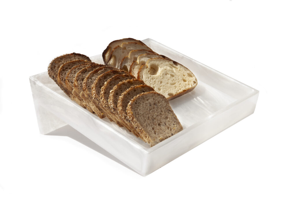 Slant Bread BoxAlabaster Resin