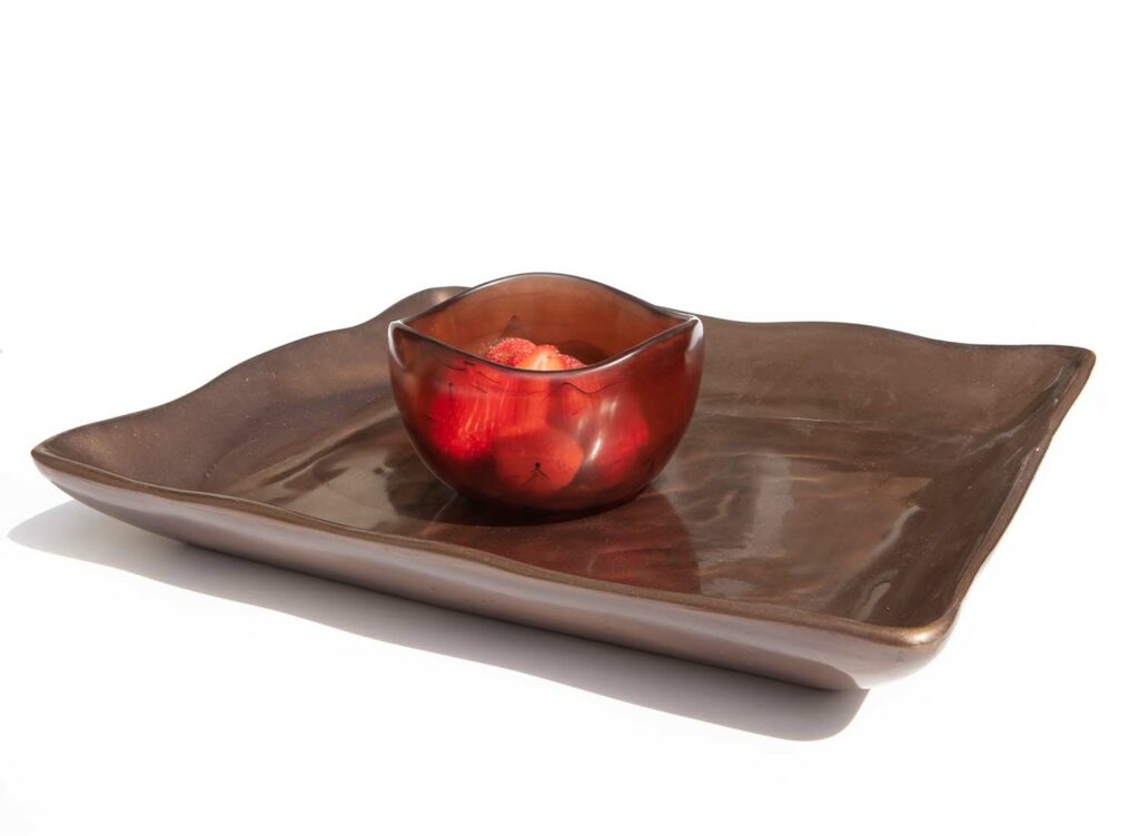 Ripple TrayMocha Resin