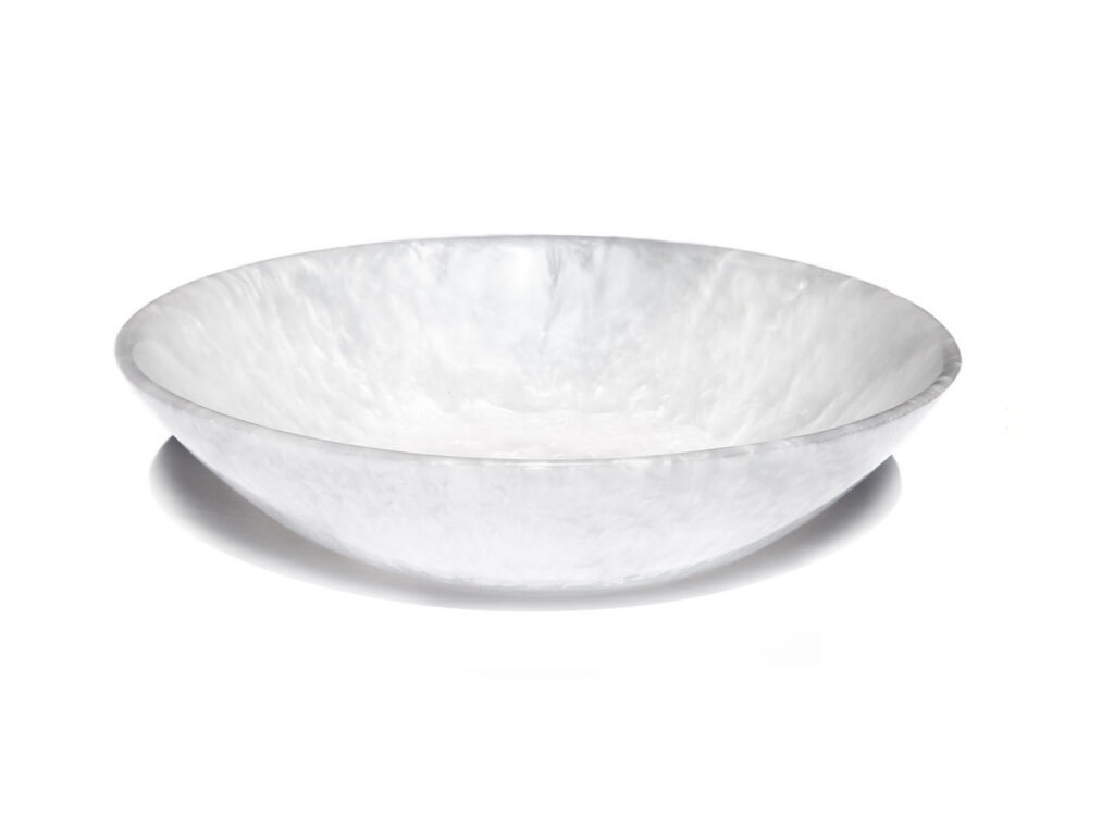 Mesa Round BowlAlabaster Resin