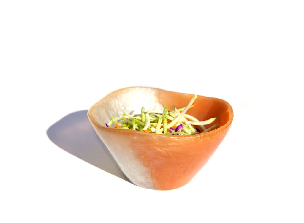 Ripple BowlSalmon-Alabaster